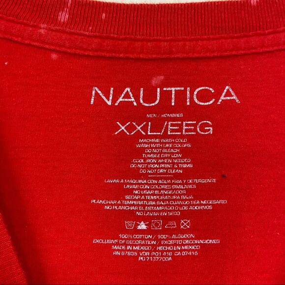 Custom Bleached Nautica T-shirt XXL - Picture 4 of 5